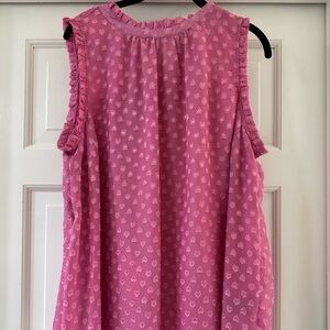 Torrid Pink Heart Print Sleeveless Top size 2